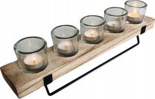 Drevená sviečka pre Tealight New Mega 927
