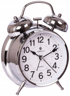 Hodiny - BIG CLASSIC RETRO ALARM PERFECT PT257 tečúcou
