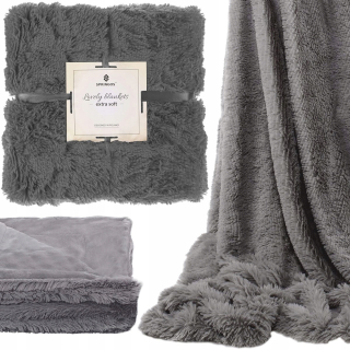 Prikrývka na posteľ - Springos Polyester 240 x 220 cm prikrývky šedej