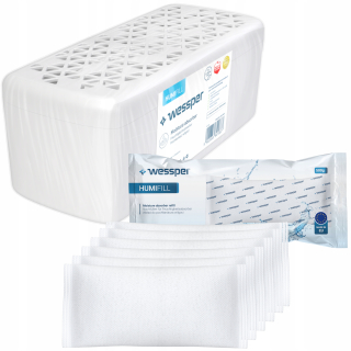 Pohlcovač vlhkosti - Veľký absorbér vlhkosti XXL + 6X Vložte 500g napájanie