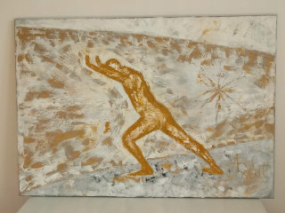 Reut “Syzyf veľmi veľký olejomaľba 100x70