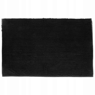 Kúpelňová predložka - ČIERNA KÚPEĽŇOVÁ PODLOŽKA PROTIŠMYK 80x50 cm