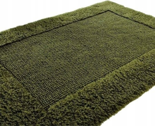Kúpelňová predložka - Koberce kúpeľne - zelená - dvojitá - 60x100 cm