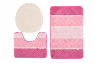 Kúpelňová predložka - Koberce v kúpeľni 3 el anti -slip hrubé 32p