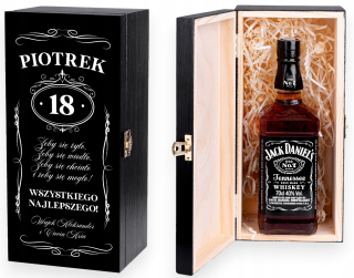 Gadget - Darčeková krabička na alkohol 4ever, čierna