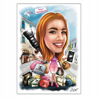 Gadget - Darček k výročiu svadby ďakujem karikatúra A3