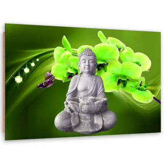Panel Deco, Buddha s orchideami 3 120x80