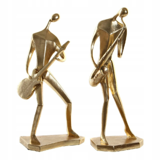 Dekoratívna figurína DKD HOME Resin Musician (2 ks)