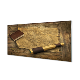 Obrázok akrylové sklo starý mapový notebook 140x70 cm