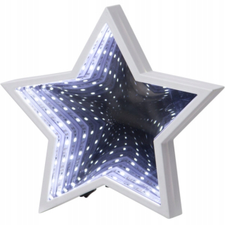 Lampáš, svietník - Dekorácie spoločnosti Star svetlometu 20cm Effect3D biela