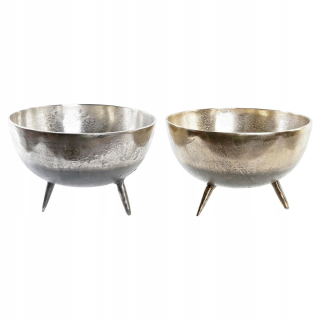 Stolová dekorácia DKD Home Decor Silvery Gold