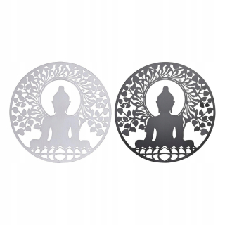 Nástenná dekorácia DKD Home Decor Metal Budda (2 Sz