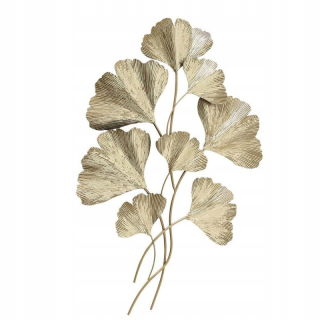 Dekorácia steny pre kovový salón Golden -Leaf