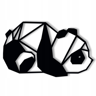 Dekorácie steny Panda 130 cm geometrické otvorenie