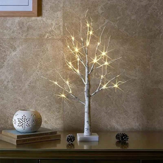 Dekoračný svietiaci LED stromček Breza 60cm vianočný