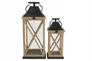 Drevený lampáš Decostar 61,5 cm