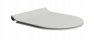WC doska - WC sedadlo SLIM Soft Close, duroplast, sivá PURA matná