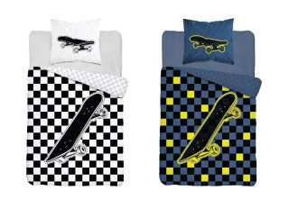 Obliečka na vankúš - Skate korčule posteľná bielizeň Fluo 140x200 Shining
