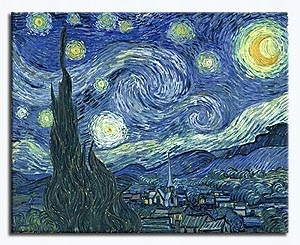 Digiaqua, Van Gogh, Starry Night, veľká 100x80cm