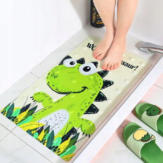 Kúpelňová predložka - Dinosaurus anti -slip kúpeľňa rohož PVC vzor