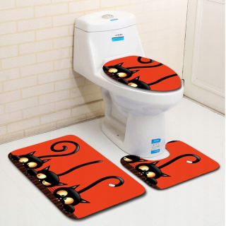 Kúpelňová predložka - DL1002 Zeegle Flower Partner Bath Rat Set Set Set