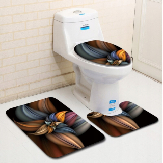Kúpelňová predložka - DL1004 Zeegle Flower Partner Bath Rat Set Set Set
