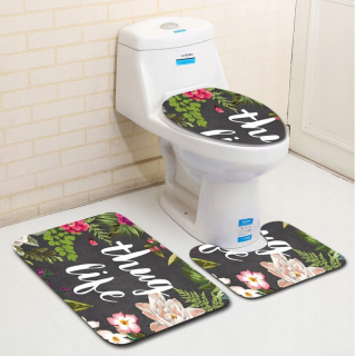 Kúpelňová predložka - DL1006 Zeegle Flower Partner Bath Rat Set Set Set