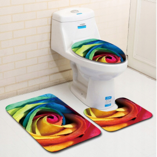 Kúpelňová predložka - DL1009 Zeegle Flower Partner Bath Rat Set Set Set