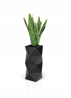 Pot 78 x 29 cm čierny plast