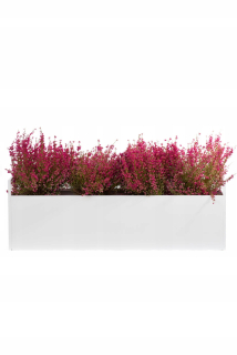 Stojan na kvety - Kov Rhodes kvetináč na parapet 80 cm, biela