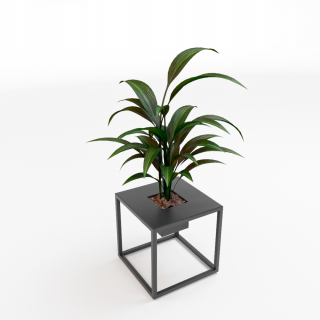 Stojan na kvety - 40cm METAL LOFT INDUSTRIAL Cylinder