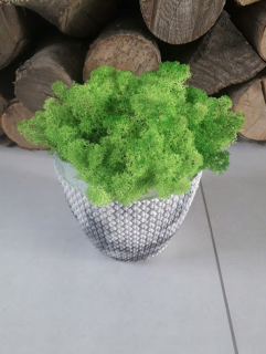 Pletený hrniec so škrabaním, výška 12,5 cm
