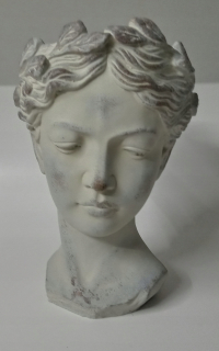 Stojan na kvety - Flower pot.H-35cm.Szary-béžová