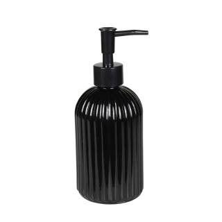 Dávkovač mydla - Manuálny dávkovač mydla čierny pás 400 ml HOML