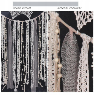Dream Catcher Silver zavesenie ručne vyrábaných ozdob