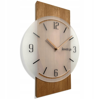 Nástenné hodiny FLEXISTYLE biele 30cm
