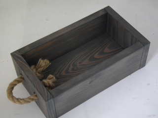 Stojan na kvety - Drevené puzdro skrinky 30x17x10cm