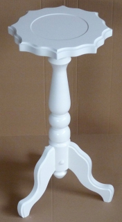 Stojan na kvety - Drevený kvetinový záhyb 70 cm vysoká biela