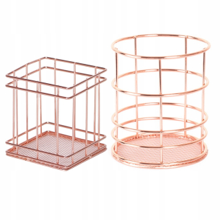Kôš, košík - 2 kusy ružového zlata Art Art Storage Baskets