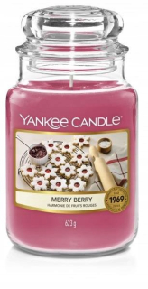 Tradičná parafínová sviečka Merry Berry Yankee Sviečka 1 ks.