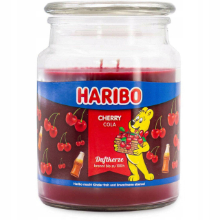 Sójová sviečka čerešňovej coly haribo