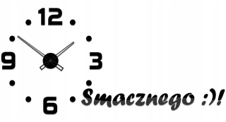 Hodiny - Veľký sticky hodiny na stene. Moderná kuchyňa