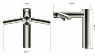 Sušič na ruky - Dyson WD05 TAP s vysokou rukou bater kohútik