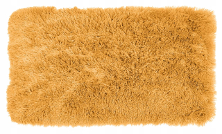 Kúpelňová predložka - Kúpeľňa koberec chlpatý mäkký 60x40 horčica