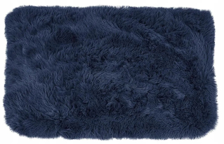Kúpelňová predložka - Shaggy Megan 60x90 Navy Blue Plyšový koberec