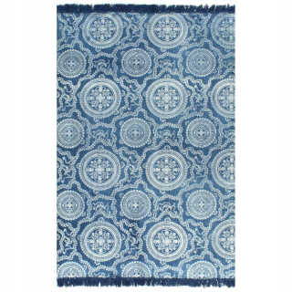 Kúpelňová predložka - Kilima bavlnený koberec 160x230cm Blue Vidaxl