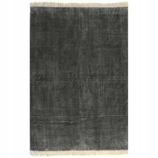 Kúpelňová predložka - Kilim, bavlnený koberec, 160 x 230 cm, anthracito