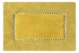 Kúpelňová predložka - Koberec 75x150 Elegantná horčica vyrobená z bavlny zdobená