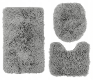 Kúpelňová predložka - Koberec koberca Fluffy 3CZ Graphitovú súpravu