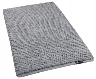 Kúpelňová predložka - Prémiový kúpeľňový koberec sivý 70x120 sivý
